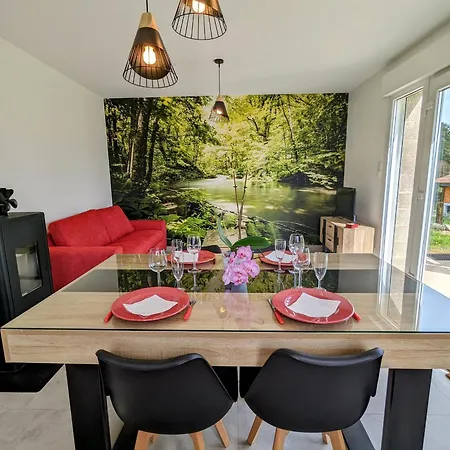 Maison Neuve Et Paisible Avec Etang Prive, Terrasse Et Randonnees Aux Portes Du Pays De Salm - Fr-1-589-635 Holiday home Moyenmoutier